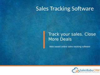 SalesBabu Sales Tracking.pptx