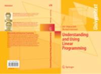 Understanding And Using Linear Programming - Matousek - Gartner.pdf