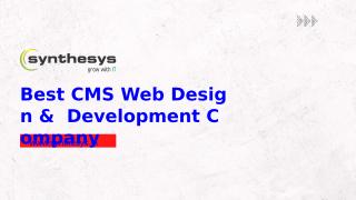 Best Educational CMS Website Development Company - Synthesys.ppt